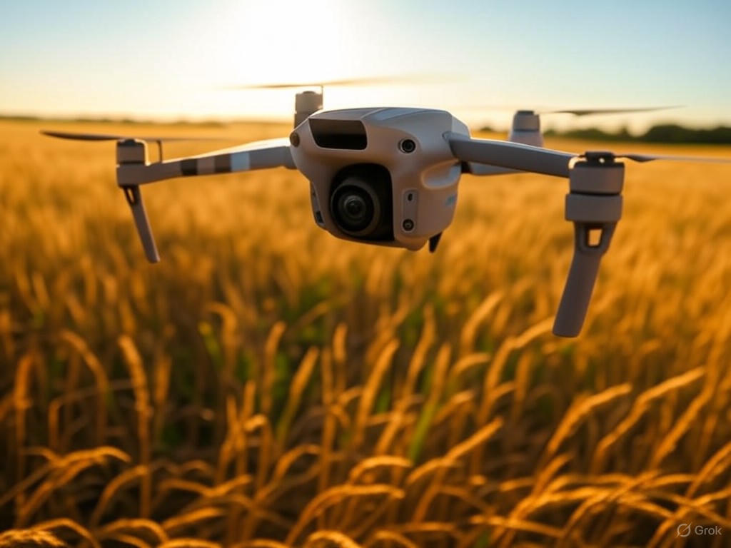 AI-powered drone surveying fields
