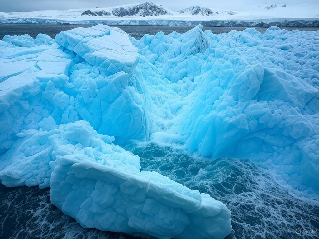 Antarctic ice shelf collapse
