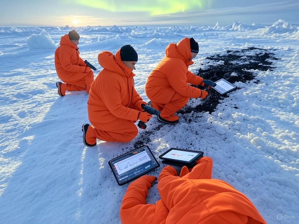 Arctic Research Expedition in Progress