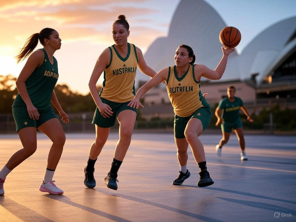 Australian WNBA stars training