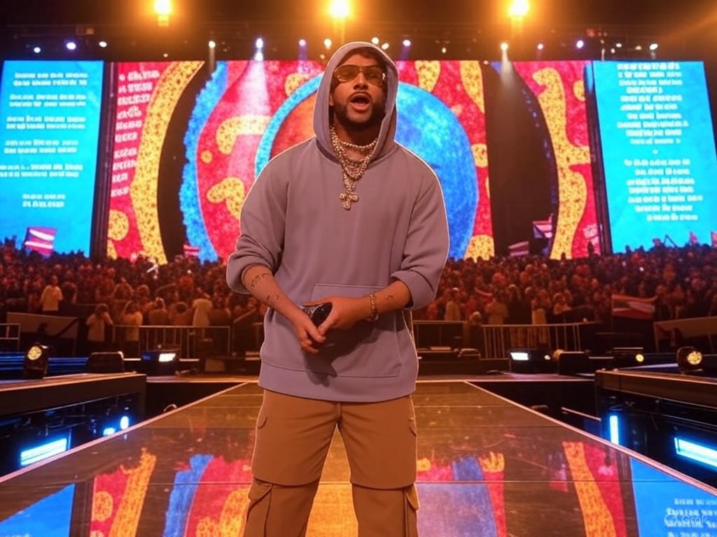 Bad Bunny's global tour stage