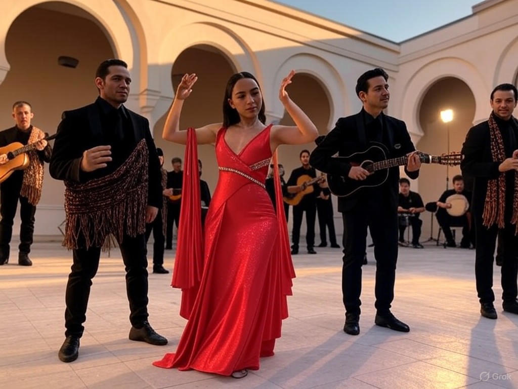 Modern flamenco fusion ensemble