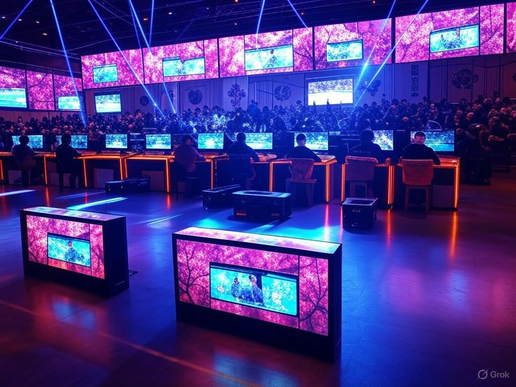 Tokyo e-sports arena lights
