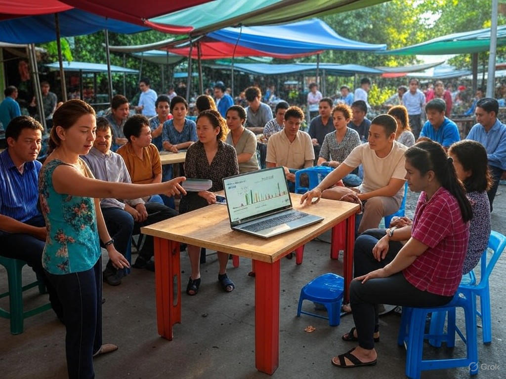 Community meeting on financial access in Vietnam