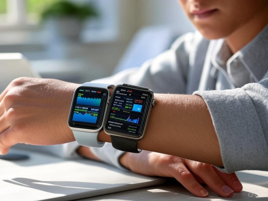 Data visualization of mental health metrics from a wearable device